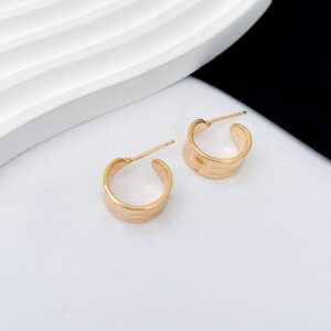 Brinco Argola Texturizada em ouro 18K