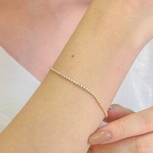 Pulseira Riviera 1,5MM em Ouro 18K